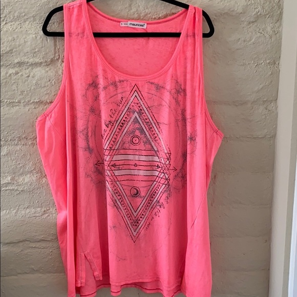 plus size hot pink tank top